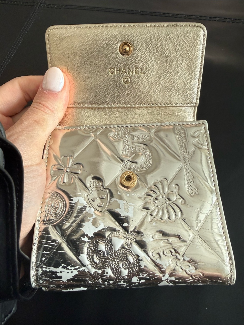 Chanel Metallic Quilted Women’s Wallet - Gold - Picture 9 of 11
